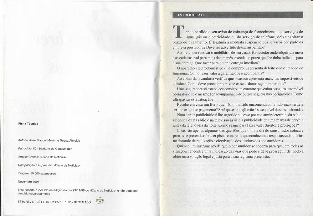 Guia Breve dos Direitos do Consumidor - - - - - Brochura