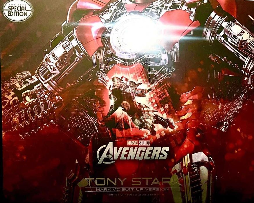 Figura Hot Toys Avengers Tony Stark MARK VII Suit Up Version