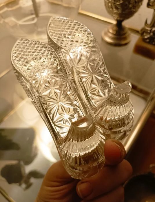 Escultura de sapatos em CRISTAL (Artigo ÚNICO)