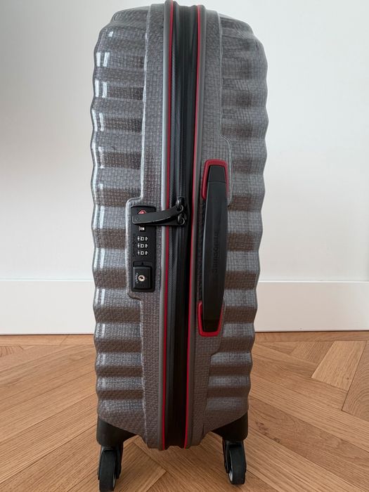 Samsonite Lite-Shock Spinner 55 (Eclipse Grey/Red) - Mala de cabine