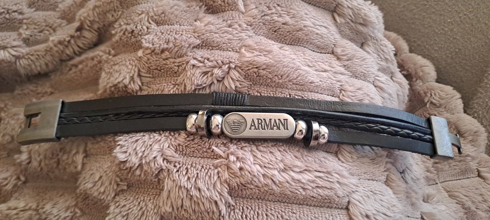 Pulseiras Homem em couro e aço