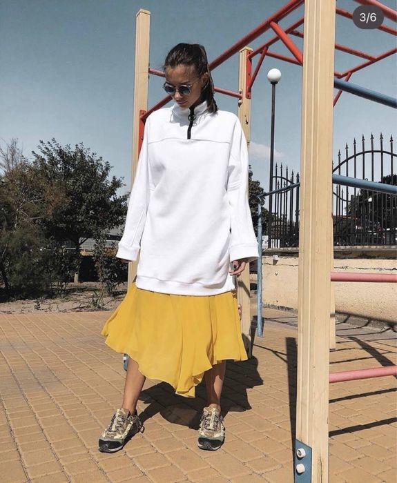 Худи на флисе белый