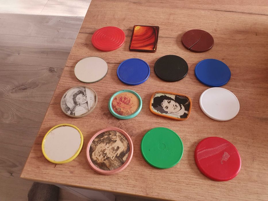 Lusterka kieszonkowe PRL