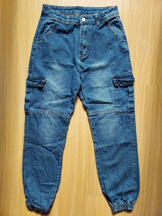 Calças Jeans Cargo Jogger SHEIN – Tamanho M (36) | Como Novas