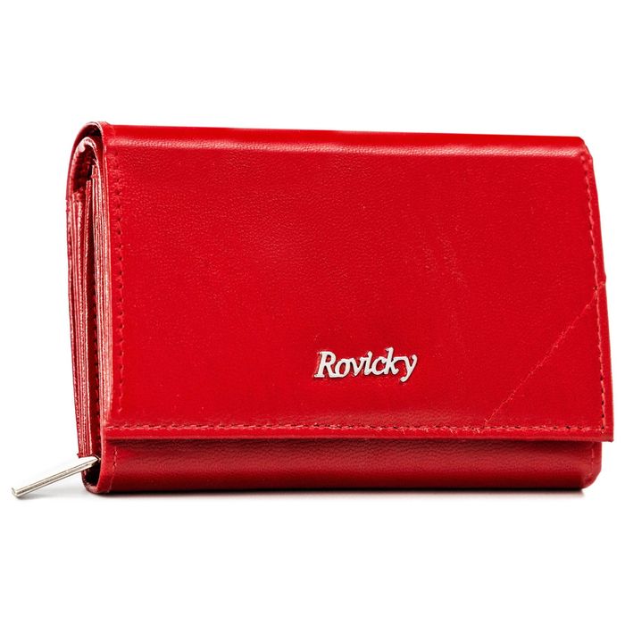 klasyczny portfel damski ze skóry naturalnej - rovicky
