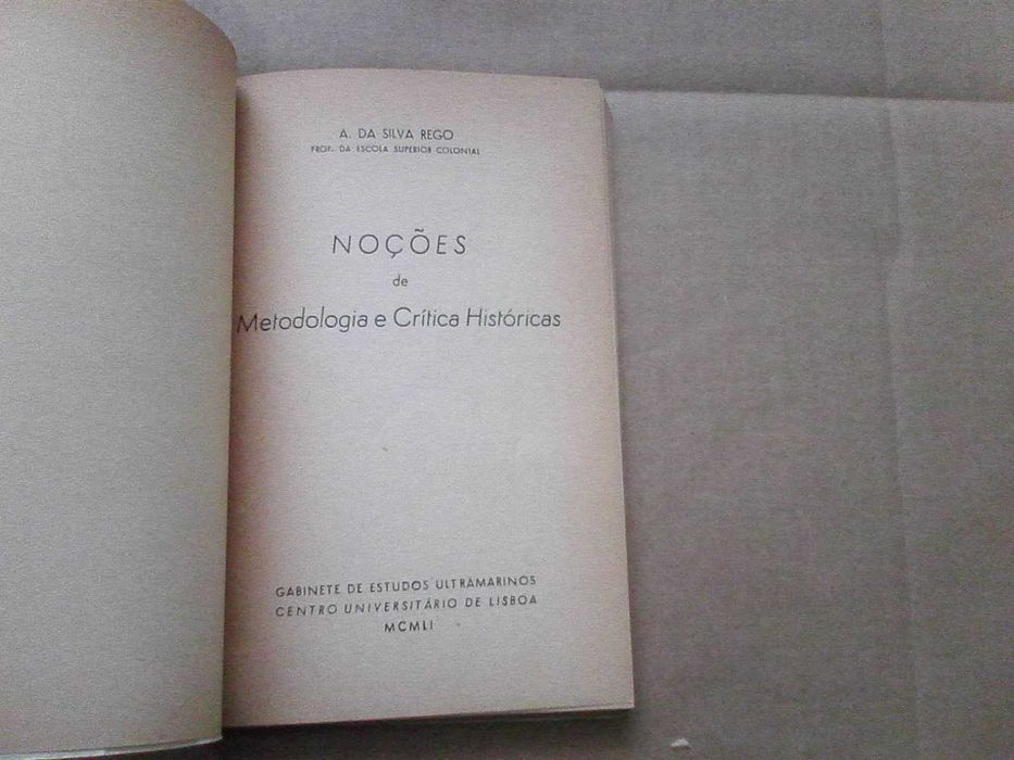 Noções de metodologia e crítica históricas
