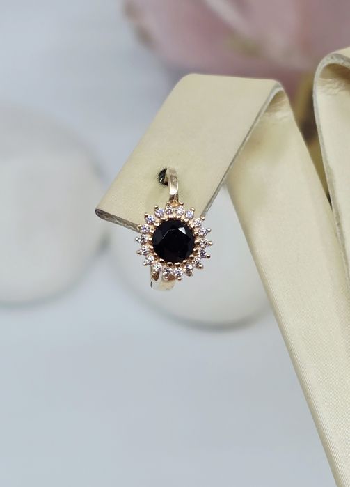 Złote kolczyki angielskie zapięcie próba 585 14k Używane