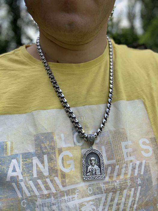 Серебрянная цепь Ромб