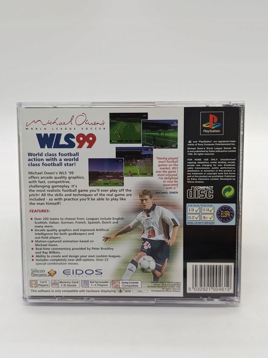 michael owen's wls 99 ps1 psx playstation (psx) pudełkowa