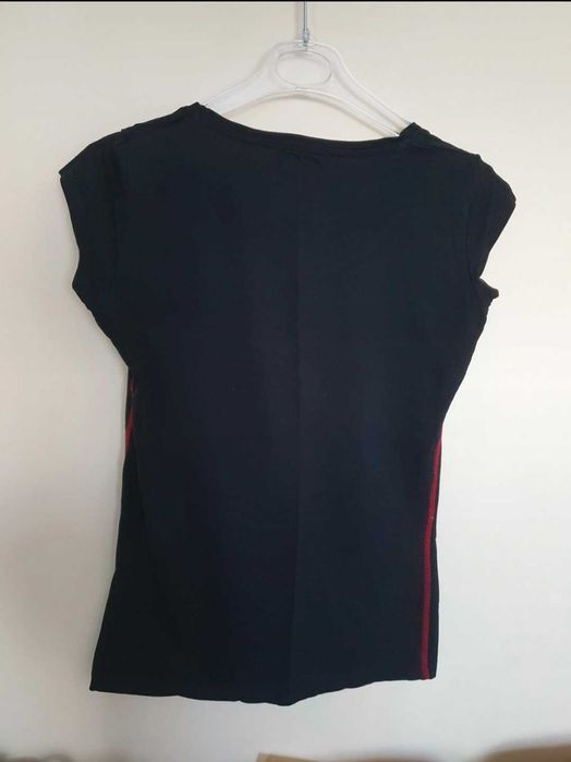 Czarny t-shirt Cropp z nadrukiem