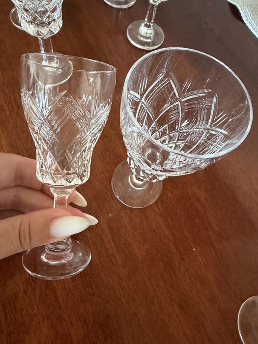 Келихи стопки рюмки кришталеві