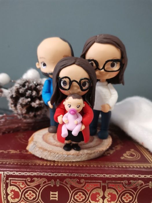 Famlia em BIiscuit- presentes criativos