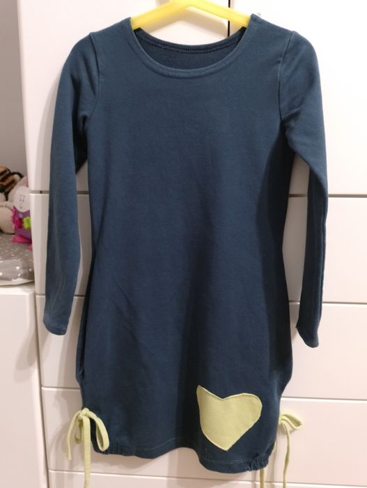 Sukienka dresowa granatowa rozm 116