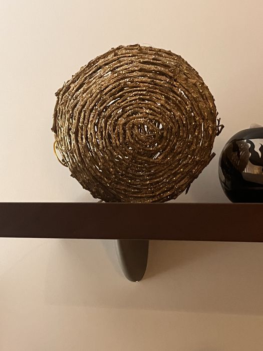 4 bolas grandes com brilho e leds - Natal