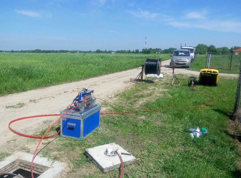 Wdmuchiwarka do światłowodów BLUE DRAGON JET mikrorurki, HDPE