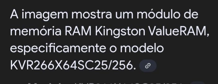 Memória RAM Kingston