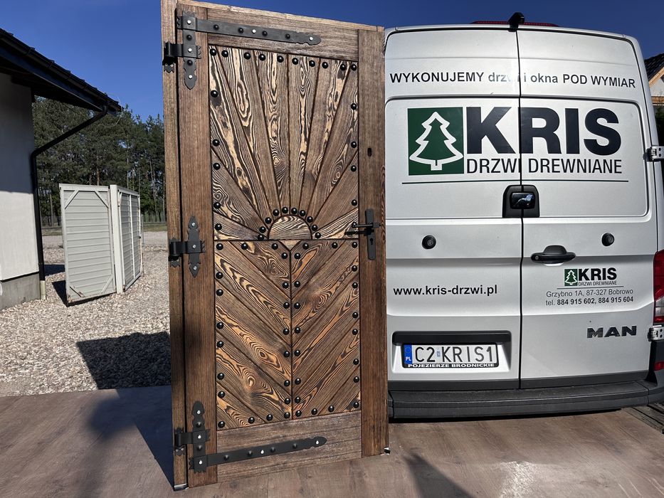 Drzwi zewnętrzne drewniane OD RĘKI GÓRALSKIE Cała Polska Na Wymiar