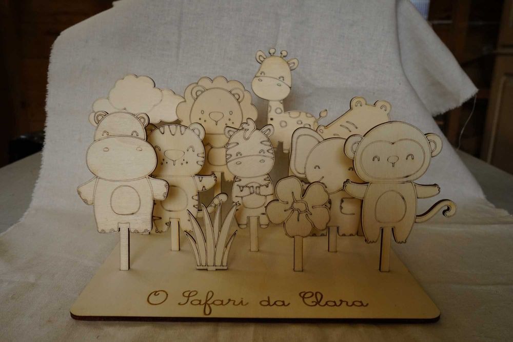 Impressão e gravação madeira laser