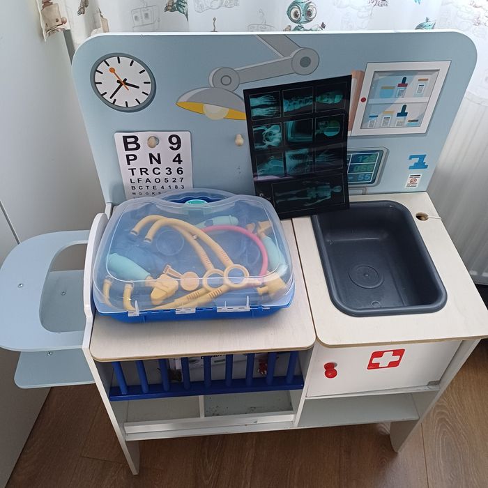 Zabawka Szpital Doktor drewniana plus gratis