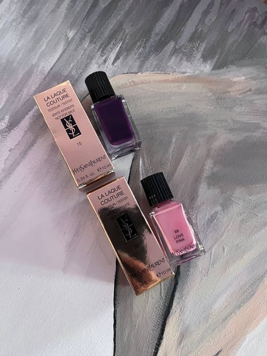 Лак для нігтів Chanel Le vernis , Yves Saint Laurent La Laque Couture