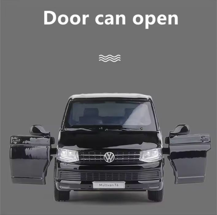 Модель авто Volkswagen Multivan T6 | масштабна машинка 1:36 | металева