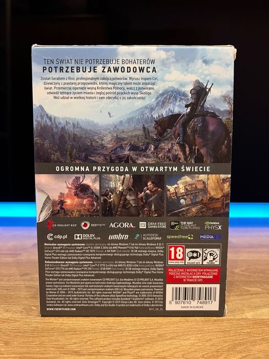 Wiedźmin 3 (PC PL 2015) slipcase box polskie premierowe wydanie