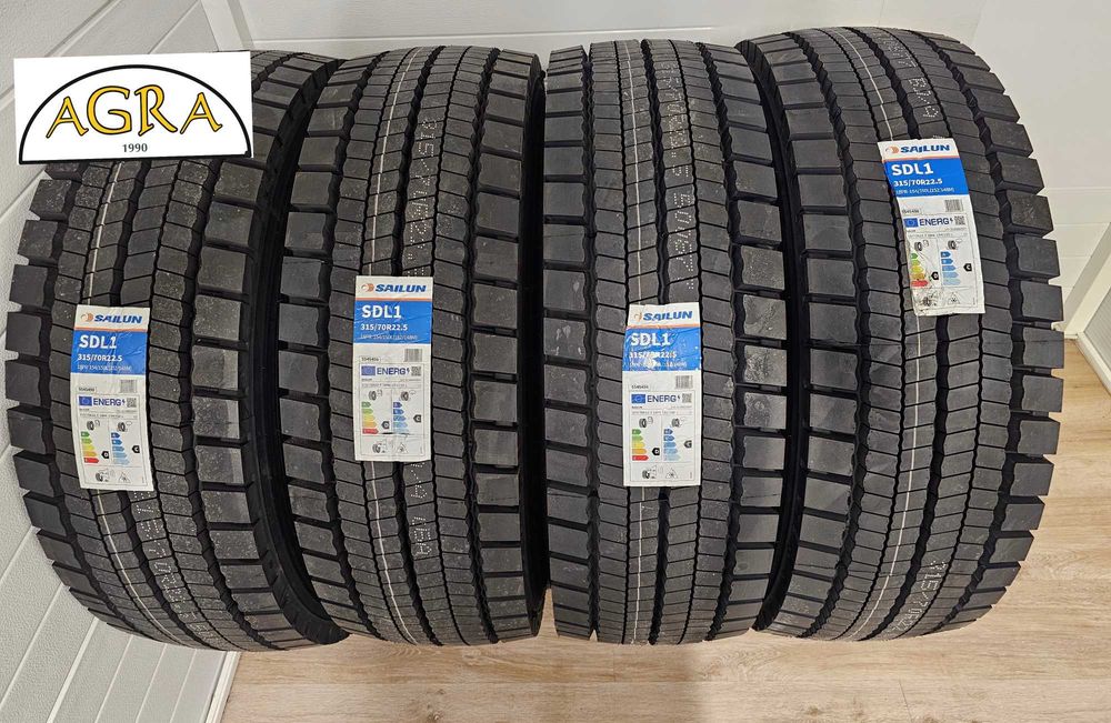 315/70R22.5 (1120netto) OPONA  SAILUN napęd opony autostrada