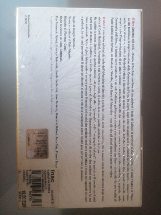 Filme VHS  Goldoni / Strehlet