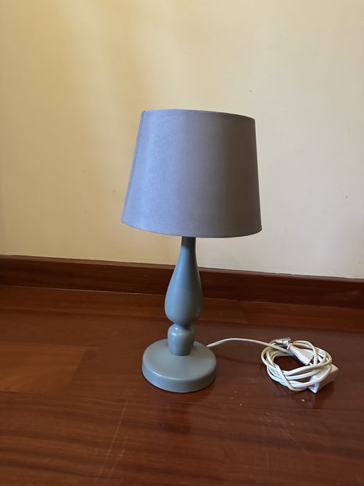 Candeeiro abajur de mesa de cabeceira como novk