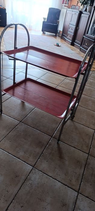 Wózek do przewożenia metalowo plastikowy