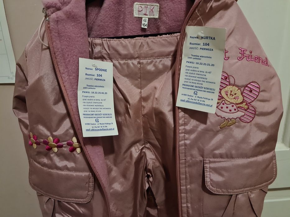 Okazja. Nowa cena. Kombinezon dwuczęściowy Wójcik na 104/110