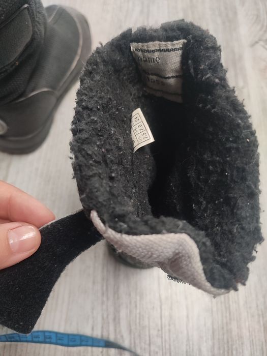 Viking 24 buty chłopięce śniegowe zimowe ocieplane kozaki futro rzepy