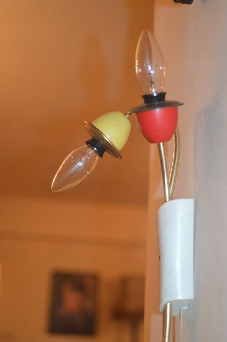 candeeiro vintage de parede modernista stilnovo midcentuty 1950