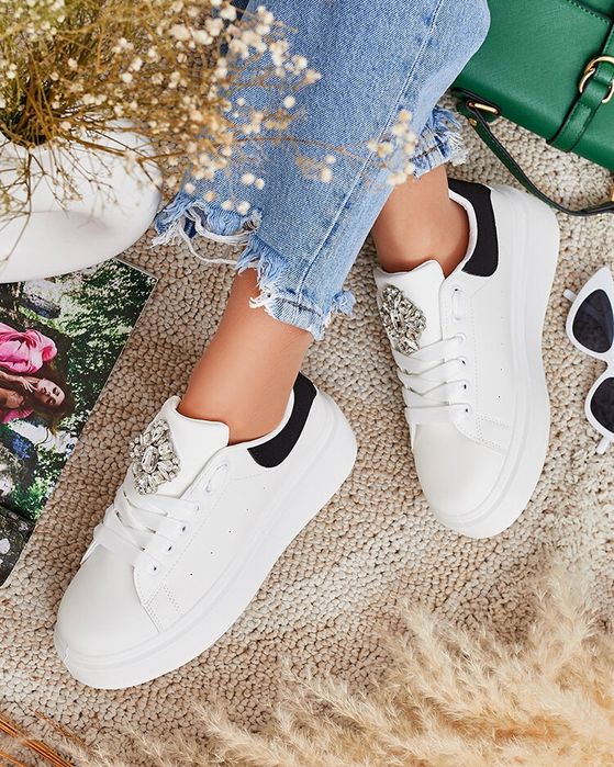 36 37 38 sneakersy 39 40 41 trampki na grubej podeszwie z kamieniami