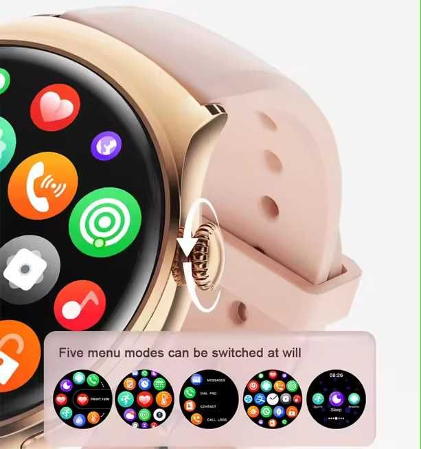 Женские смарт часы: DT WATCH 4 mini. NFC.GPS.Градусник.Сахар в крови.