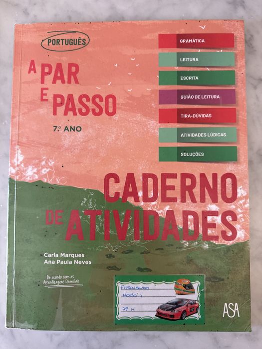 Caderno de atividades Portugues 7° ano