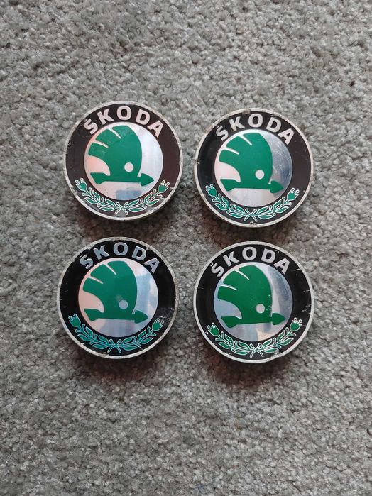 Dekielki alufelgi 4x100 opel  komplet skoda 56mm x 52mm oryginał