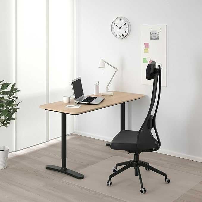 IKEA BEKANT regulowane biurko 140x60cm dąb, nie używane
