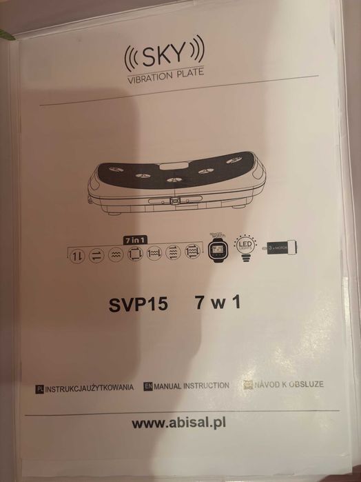 Platforma wibracyjna 7D SKY SVP15 [jak nowa]