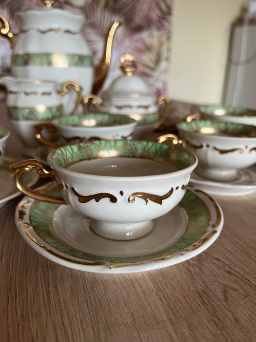 Zestaw kawowy - Porcelana Tułowice PRL