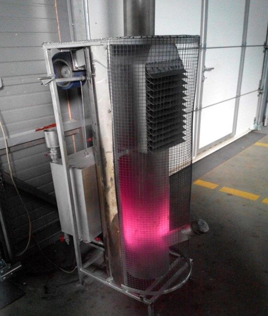 Турбированная печка-котёл на отработке