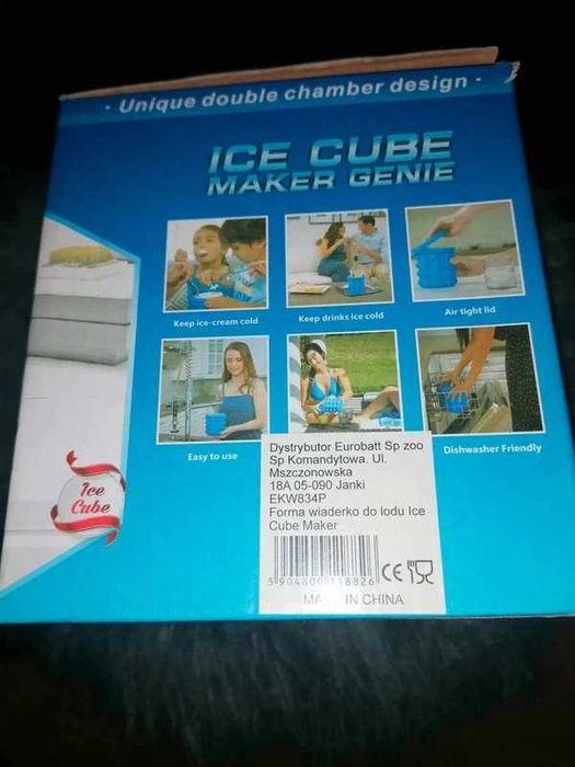 Wiaderko, Kostkarka do lodu, Sylikonowa, Nowa