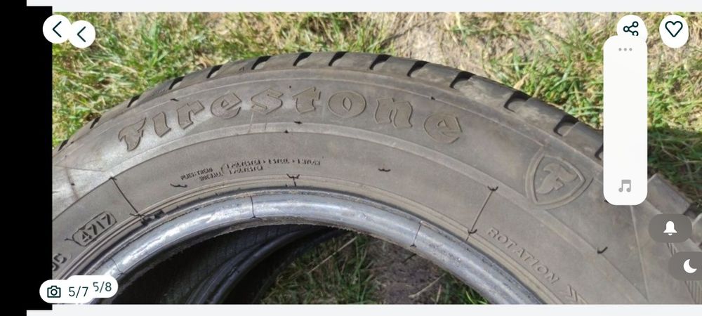 Opony zimowe z 2017r 5mm 175/65/15 Firestone N