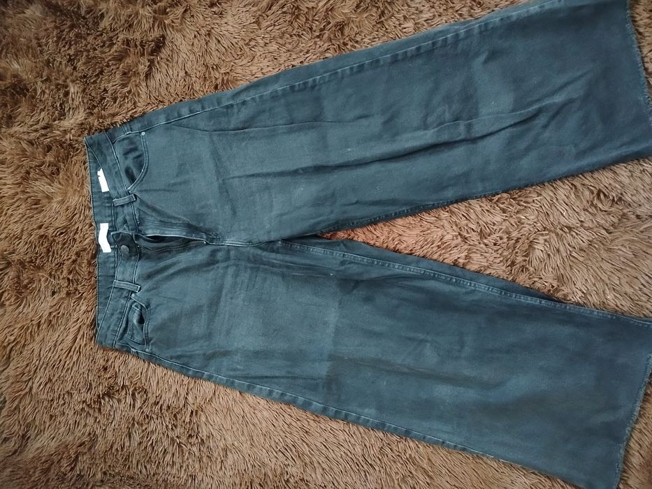 Чорні джинси кюлоти, розмір 40