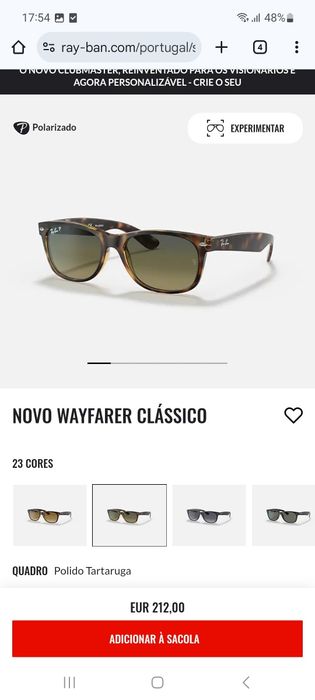Óculos de sol Rayban