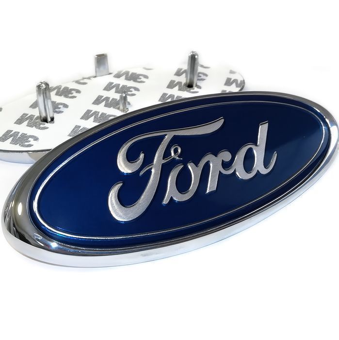 Znaczek Emblemat Logo Ford 147mm Focus C-Max Mondeo S-Max Kuga Transit Connect Custom Fiesta Fusion Ka