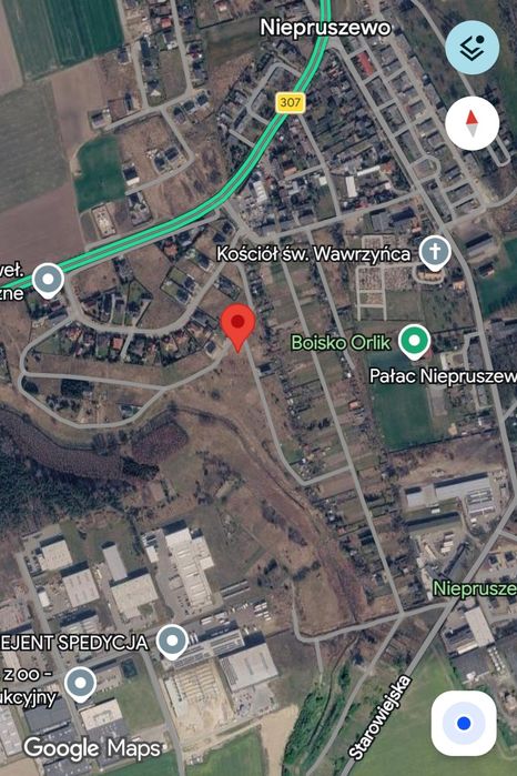 Działka budowlana 535 m² w Niepruszewie,uzbrojona, z warunkami zabudowy - Widok 2
