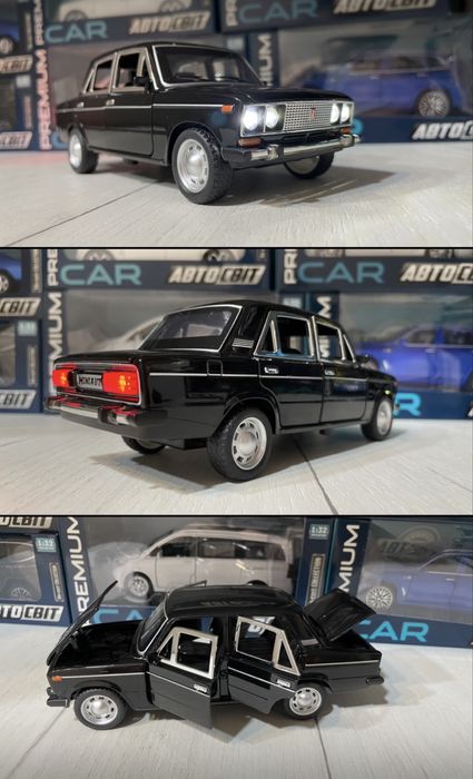 Машинка колекційна металева ваз 2106 автопром 1:22 1:24 іграшка