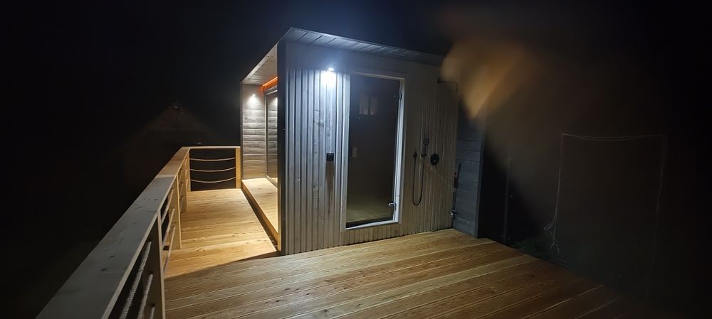 Sauna PREMIUM sauna ogrodowa z przedsionkiem