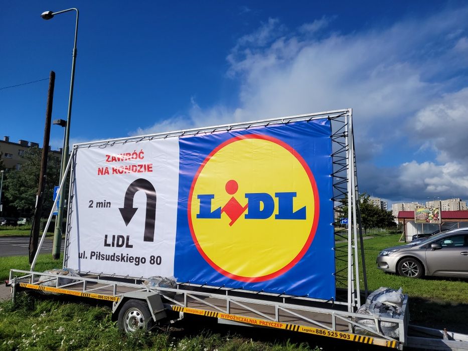 Przyczepa Reklamowa  REKLAMA MOBILNA Amepio Legnica